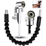 Flexible Drill Bit Extension + Right Angle Attachment105 Degree Angl. Fixed Price $27.31.