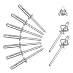 Allclean 3/16" X 3/4" Tri-fold Rivets Assortment - 3/16"x3/4", Silver. Fixed Price $20.41.