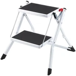 Vevor Step Ladder 2-step 330lbs Capacity, Ergonomic 2-step, White+black. Fixed Price $45.99.