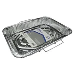Home Plus D49113 Silver Roaster Pan 16-5/8 Lx11-7/8 Wx 2-1/2 D In. (pack Of 12). Fixed Price $55.20.