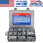 Workpro 500pcs Aluminum Blind Rivets, 14 Sizes Pop Rivets Assortment Kit- Sliver. Fixed Price $29.99.