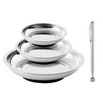 Rechabite 3 Pieces Magnetic Tool Trays With 5lbs 3" 4" 6"+5lb Pickup. Fixed Price $19.73.