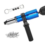 Jiogowise Professional Rivet Gun Adapter Kit,electric Power Drill Blue. Fixed Price $37.36.