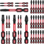 Impact Tough Phillips Square Torx 2 In. Insert Driver Bits, 35pack Bulk T20/t25/. Fixed Price $19.92.
