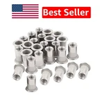 M6 Rivet Nuts - 40 Pack Of Stainless Steel Nutserts For Strong Fastening. Fixed Price $21.99.