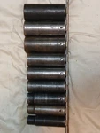 Snap-on 9 Pc. 1/2" Drive 6 Pt. Sae Flank Deep Impact Socket Set 1/2-1". Fixed Price $89.99.