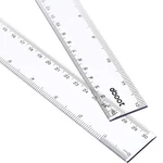Eboot 2 Pack Plastic Ruler Straight Measuring Tool For Student Sch. Fixed Price $8.30.