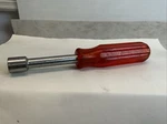 Williams Nd-14, 7/16in 6pt Nut Driver, Hollow Shank, Orange(?) Grip, Usa Made. Fixed Price $3.50.