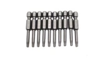 10 Pieces T15 Torx Star Head Screwdriver Bit Set S2 Steel 15 Point Reduced R. Fixed Price $13.82.