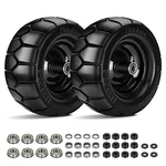 Iococee 11x6.00-5 Flat Free Tire 2 Pack Zero Turn Mower 400lbs. Fixed Price $154.99.
