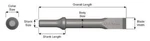Ajax Tool Works A962 Pneumatic Rivet Cutter .498 Shank 5/8" Blade. Fixed Price $28.81.