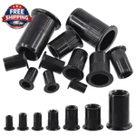 100pcs Carbon Steel Rivet Nuts Kit, Sae Unc #8-32 Nuts, Black Zinc Plated. Fixed Price $18.97.
