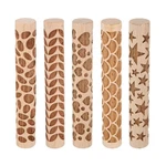 Harfington 5pcs Wood Clay Roller 4" Star Pattern Rolling Pins Rollers.... Fixed Price $21.70.