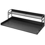 Washer Dryer Countertop With 2-tier Shelf, 54" X 27" Wooden And Cou. Fixed Price $134.31.