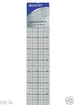 Westcott B-85b Black, 18" X 2" 8ths Graph Beveled Plastic Clear Ruler. Fixed Price $8.95.