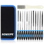 Sowkipe 13pcs Premium Small File Set, 6 Diamond Files, Steel Small, Blue. Fixed Price $17.62.
