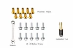 Rivet Nut Pre-bullbed Plusnut Installation Kit With Setting Tool 1/4-20 Rivnuts. Fixed Price $29.50.