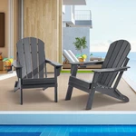 Vevor Adirondack Chair Hdpe Set Of 2 All-weather Patio Folding Fire Pit Gray. Fixed Price $239.99.