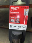 Milwaukee 48-20-4418 Spline Bit 1-3/4" X 17" 22" Concrete Masonry Nos Usa. Fixed Price $95.00.