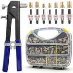 Eoppen 455pcs Rivet Nut Tool Kit, Rivnut Kit With 7 Sae And Metric Mandr.... Fixed Price $50.59.