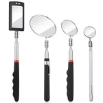 4 Pieces Telescoping Inspection Mirror Led Lighted Flexible Black. Fixed Price $29.99.