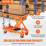 Vevor Hydraulic Lift Table Cart, 330lbs Capacity 28.5" Lifting Height, Manual Si. Fixed Price $278.64.
