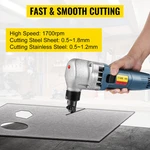Electric Sheet Metal Cutter, 380w Power, 1800rpm Rotor Speed, Plastic. Fixed Price $107.75.