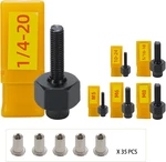 Hifeson Hand Rivet Nut Tool,handy Rivnut Tool - Metric & Sae With 30pcs Steel Ri. Fixed Price $51.06.