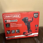 Craftsman Cmcf813 20v 1/4" Impact Brushless W/ Lithium Ion Battery & Charger. Fixed Price $50.00.