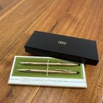 Cross 4501 10kt Gold Filled Pen & Pencil Set Box Advertising C Very Clean. Fixed Price $33.96.