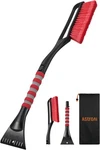 Red Astroai 27" Snow Brush And Ice Scrapers For Car Windshield, Detachable New. Fixed Price $15.99.