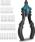 Rivet Gun 11" Heavy Duty Hand Riveter Set 5-in-1 With 50 Pcs Rivets. Fixed Price $24.99.