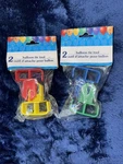 Balloon Tie Tool (2 Packs) - Party Ties Red, Green, Blue, Yellow. Fixed Price $8.50.