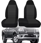 2pcs 60/40 High Back Bench Seat Cover With Hooks Compatible Ford Black. Fixed Price $63.02.