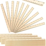 80 Pcs Wooden Ruler Bulk 12 Inch Measuring Tools With 2 Scales Beige. Fixed Price $20.23.