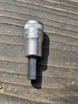 Vintage Stahlwille Inhex No. 49 - 3/8'' Drive Hex 8mm Germany 2" Long Socket. Fixed Price $8.99.