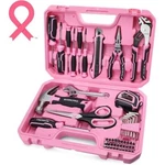 Workpro 52-pieces Pink Tools Set Basic Tool Household Kit W/storage Toolbox. Fixed Price $51.99.