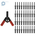 41 Piece Plastic Poly Rivet Gun Quick Set Riveter Riveting Hand Tool Asorted. Fixed Price $22.75.