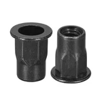 Uxcell M6 Rivet Nuts, Thread Half Hexagonal Carbon Steel Zinc-plated Flat Head T. Fixed Price $20.39.