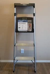 Cosco 3-step Folding Aluminum Ladder 225 Lb Capacity Lightweight Portable. Fixed Price $79.99.