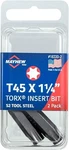 Mayhew 18220-2 - T45 X 1.25" Torx Insert Bit, 2 Pack 1ea. Fixed Price $9.77.
