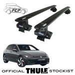 Thule Wingbar Evo Black Roof Bars Set To Fit Vw Golf Mk.8 Hatchback 20-25 Pair. Fixed Price $389.05.