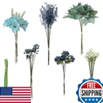Florroom Artificial Greenery Stems Box Set, 59pcs Faux For Diy Wedding. Fixed Price $56.85.
