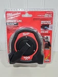 Milwaukee 48-22-5101 100 Ft. Closed Reel Long Tape Measure, Folding Hook, Metal. Fixed Price $25.95.