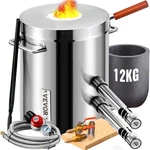Vevor 12kg Propane Smelting Furnace Kit Melting Double Burners 2700. Fixed Price $186.90.