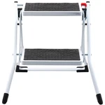 Vevor Step Stool Ladder 2-step Foldable 3 Adjustable Height Max Load 330lbs. Fixed Price $28.17.
