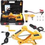 Electric Car Floor Jack 3 Ton All-in-one Automatic 12v Ton, Black Yellow. Fixed Price $96.44.