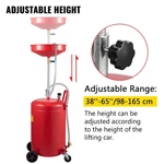 Waste Oil Drain Tank 20 Gallon Portable Air Operated Drainer Chang. Fixed Price $135.06.