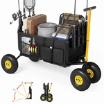 Vevor Beach Fishing Cart 300 Lbs Foldable Carbon Steel 11 In Tires. Fixed Price $119.99.