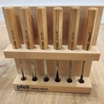 Pfeil Swiss Made Carving Tools & Rack 6 Pc Sweep Gouge Chisel Scoop Excellent. Fixed Price $225.00.